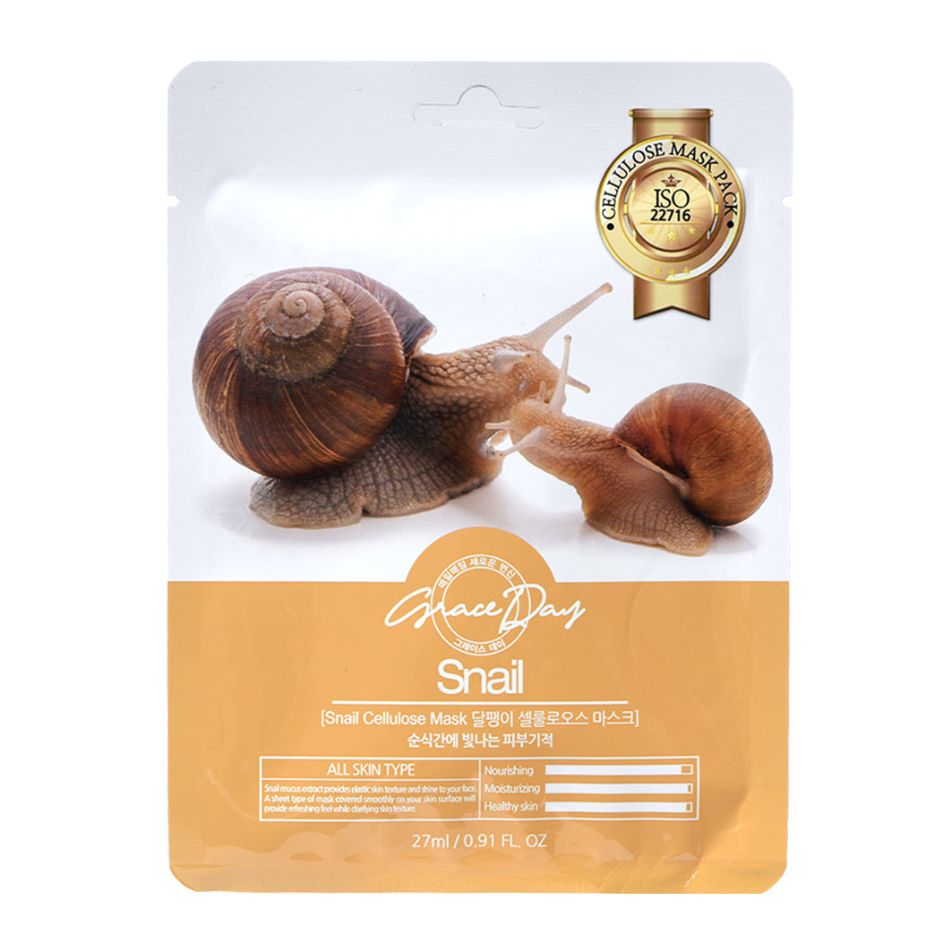 Grace Day Maschera in Cellulosa alla Lumaca 27ml