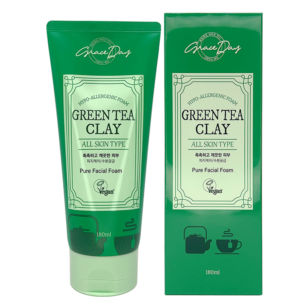 Graceday green tea Clay Detergente Viso Purificante all&