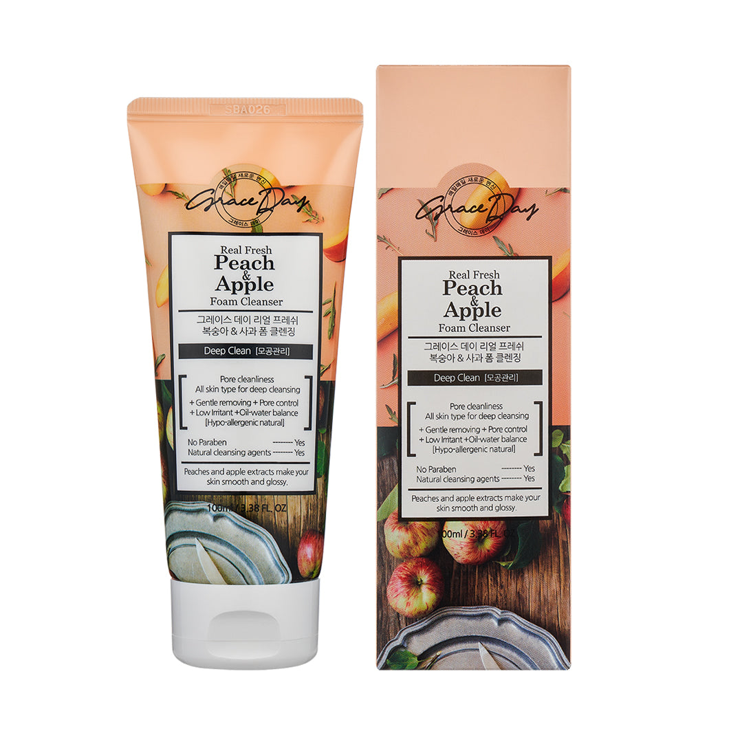 Real Fresh Detergente per il Viso alla Pesca e Mela