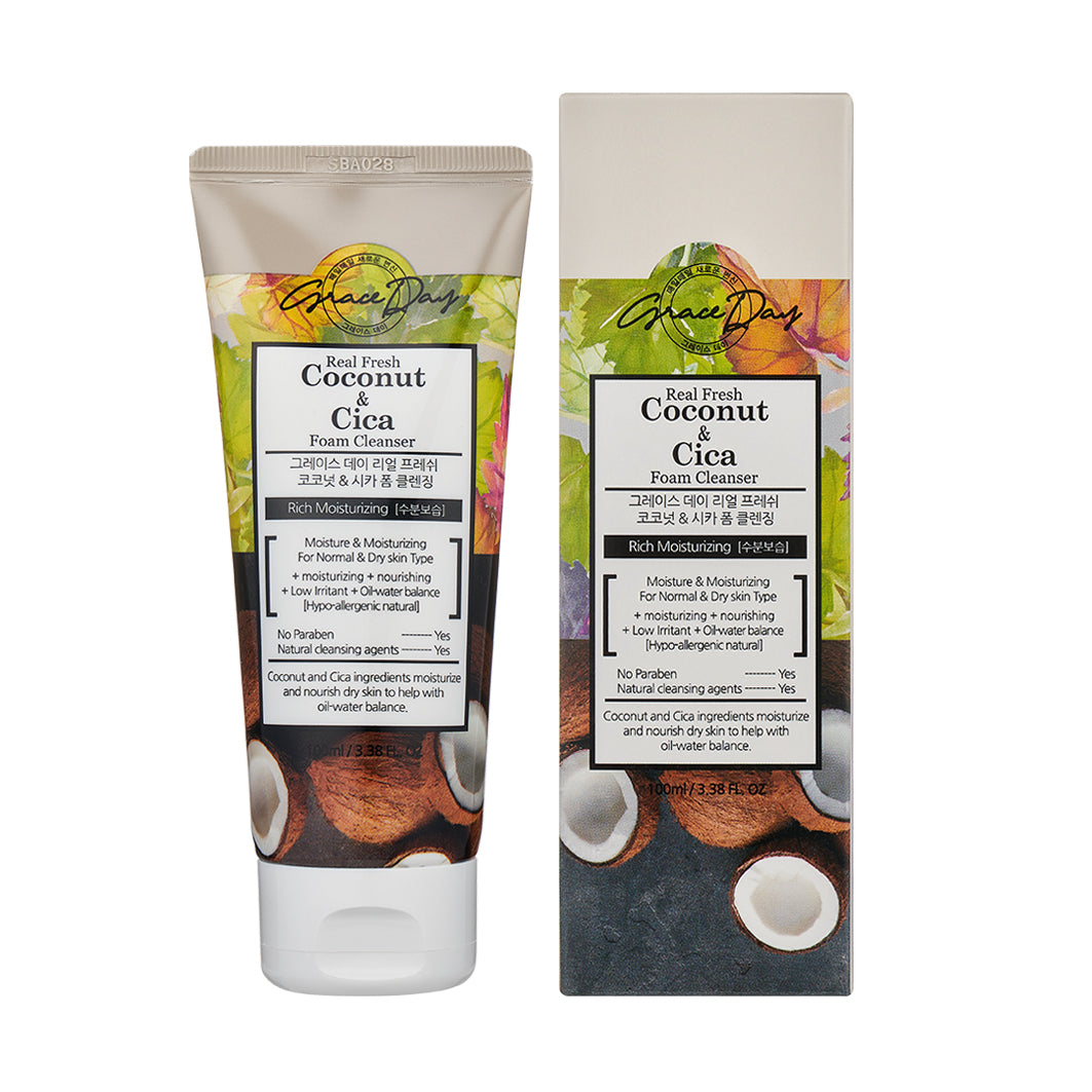 Real Fresh Detergente per il Viso al Cocco e Centella Asiatica